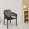 Nilkamal Captain Plastic Arm Chair (Season Rust Brown) - Main View