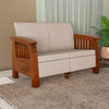 Nilkamal Aspire 2 Seater Plastic Sofa (Walnut)
