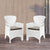Nilkamal Breeze Outdoor Set of 2 Chairs with Cushion (Milky White & Grey)