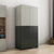 Nilkamal Freedom Mini Medium (FMM Duet) Plastic Storage Cabinet (Haze Grey/Charcoal Grey)