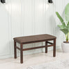 Nilkamal Gem Multi Use Medium Sitting Bench for Living Room | Dining Room (Cappuccino)