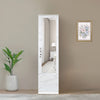 Nilkamal Marbito 1 Door Wardrobe With Mirror (White)