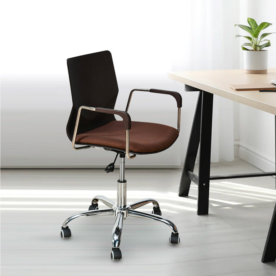 Nilkamal Zing with Arm Office Chair (Brown)