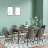 Nilkamal Bentley 6 Seater Dining Set (Brown)
