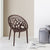 Nilkamal Crystal Polypropylene Armless Chair (Weather Brown)