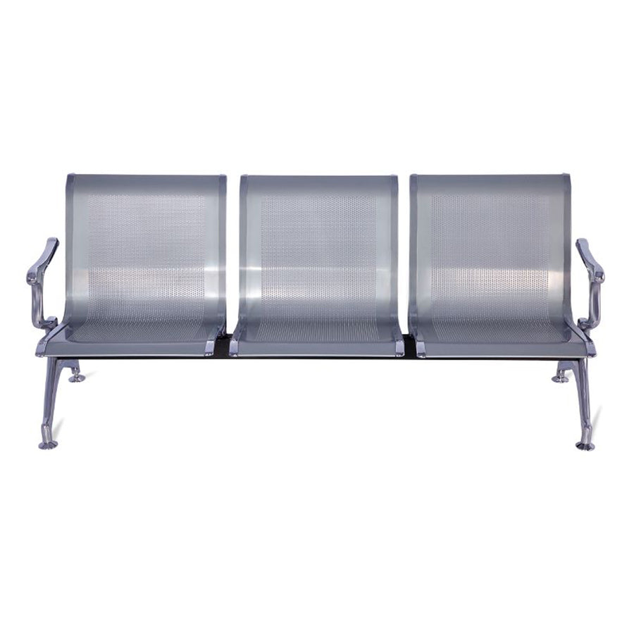 Nilkamal Elano 3 Seater Visitor Bench (Silver)