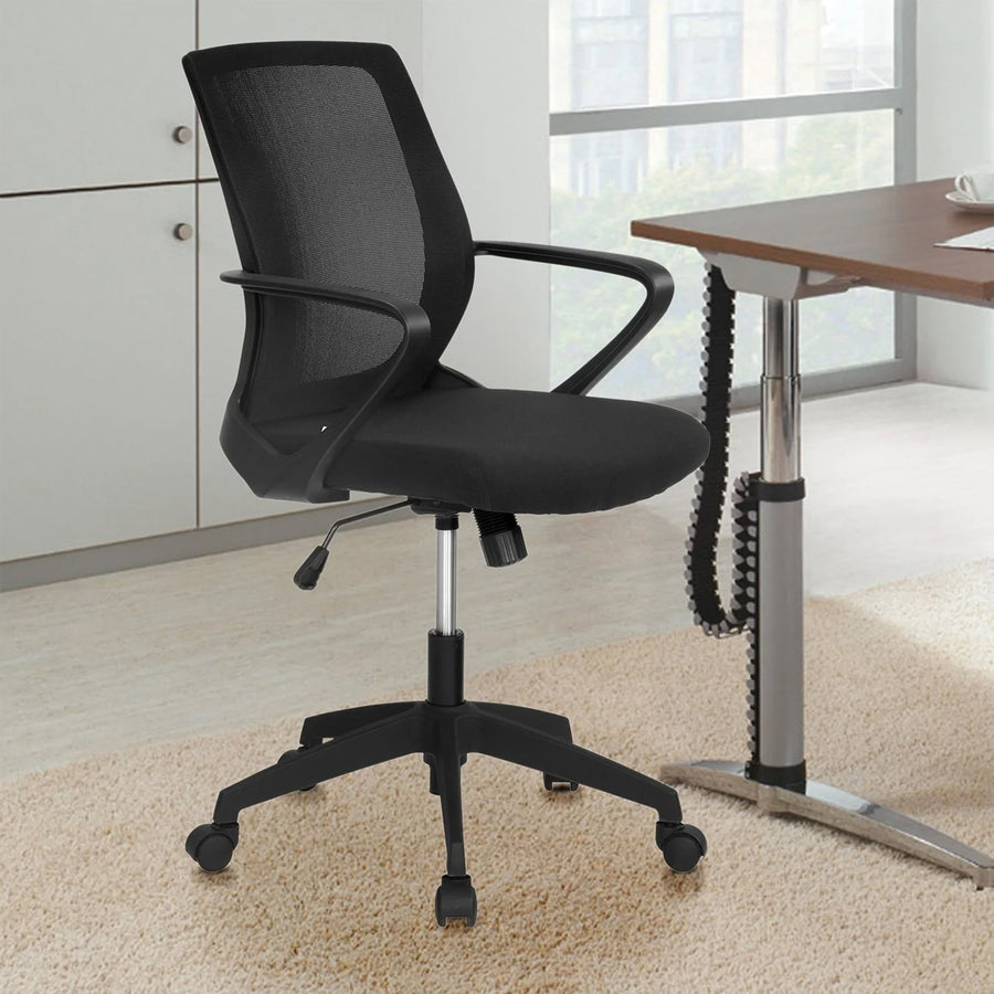 Nilkamal Scoop Mid Back Office Chair (Black)