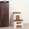 Nilkamal Step Stool 31 (Basket Beach /  Rattan Dark Beige)