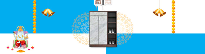Shoe Rack Solutions for a Clutter-Free Ganpati Festival Decor