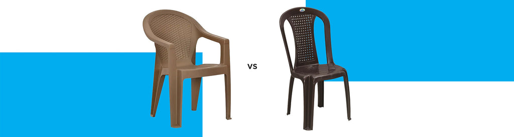 Witharm Vs Without Arm Plastic Chair Which Is Better