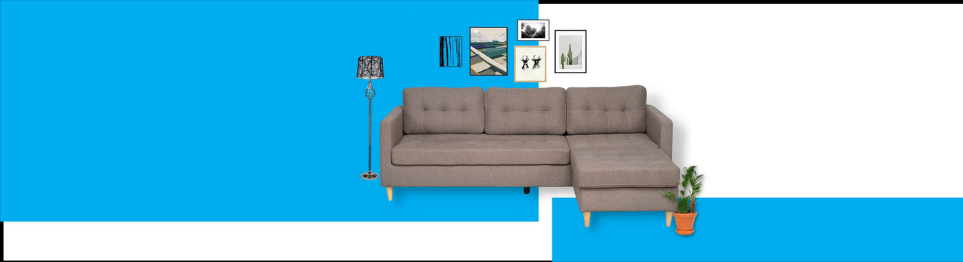 Elevate your Living Room with the L Shaped Sofa