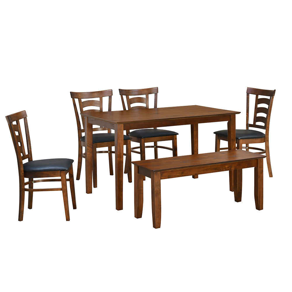 Nilkamal Carter 1+4+Bench Dining Set (Antique Oak)