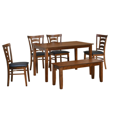 Nilkamal Carter 1+4+Bench Dining Set (Antique Oak)