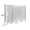 Nilkamal Glory Plastic Cabinet Set with Mirror and LED Diffused Light