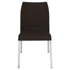 Nilkamal Novella 07 Plastic Armless Chair (Season Rust Brown) – Front View