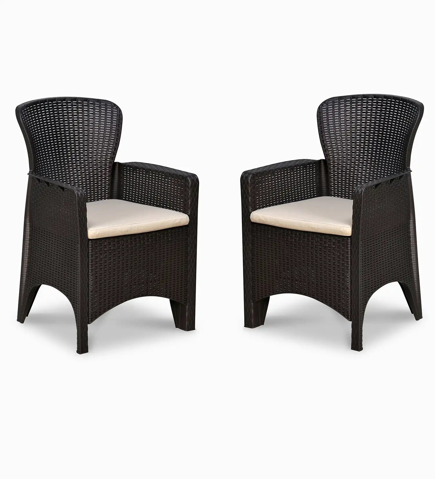 Nilkamal Breeze One Seater Plastic Sofa Chair with Cushion, Set of 2 – Set Of 2 View