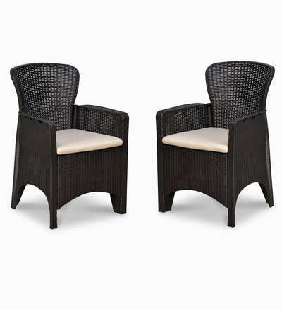 Nilkamal Breeze One Seater Plastic Sofa Chair with Cushion, Set of 2 – Set Of 2 View