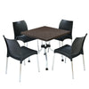 Nilkamal Orchid 1 + 4 Chair Plastic Dining Set