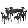 Nilkamal Celebration 1 + 6 Chair Plastic Dining Set