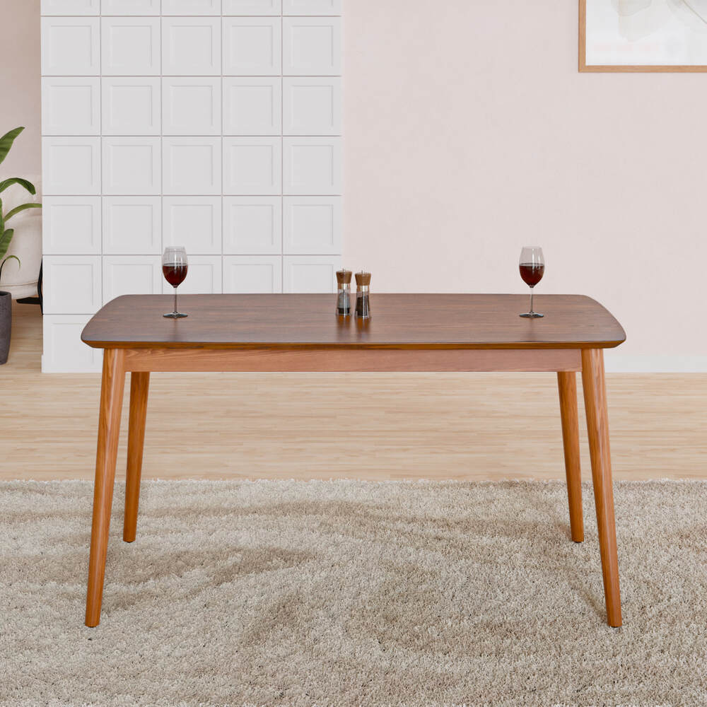 Nilkamal Bento 6 Seater Dining Table (Walnut)
