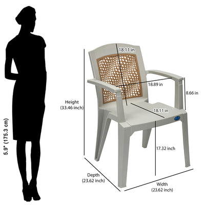 Nilkamal Illusion Plastic Arm Chair