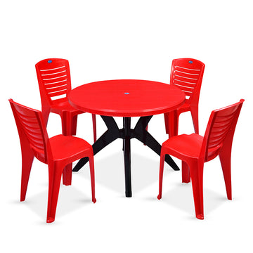 Nilkamal Meridian Chairs Plastic Dining Set Online in India