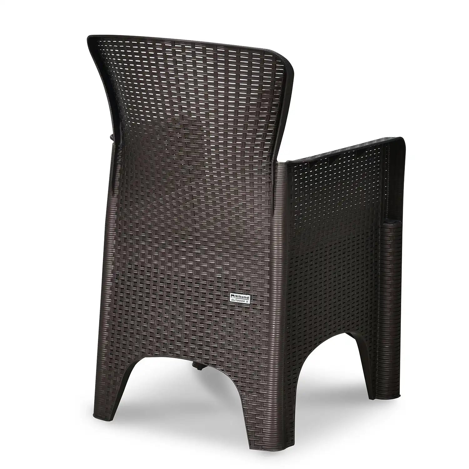 Nilkamal Breeze One Seater Plastic Sofa Chair with Cushion – Single Chair Slight Back View