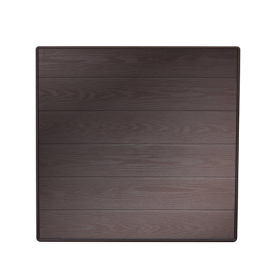 Nilkamal Breeze Centre Table with Glass (Weather Brown)