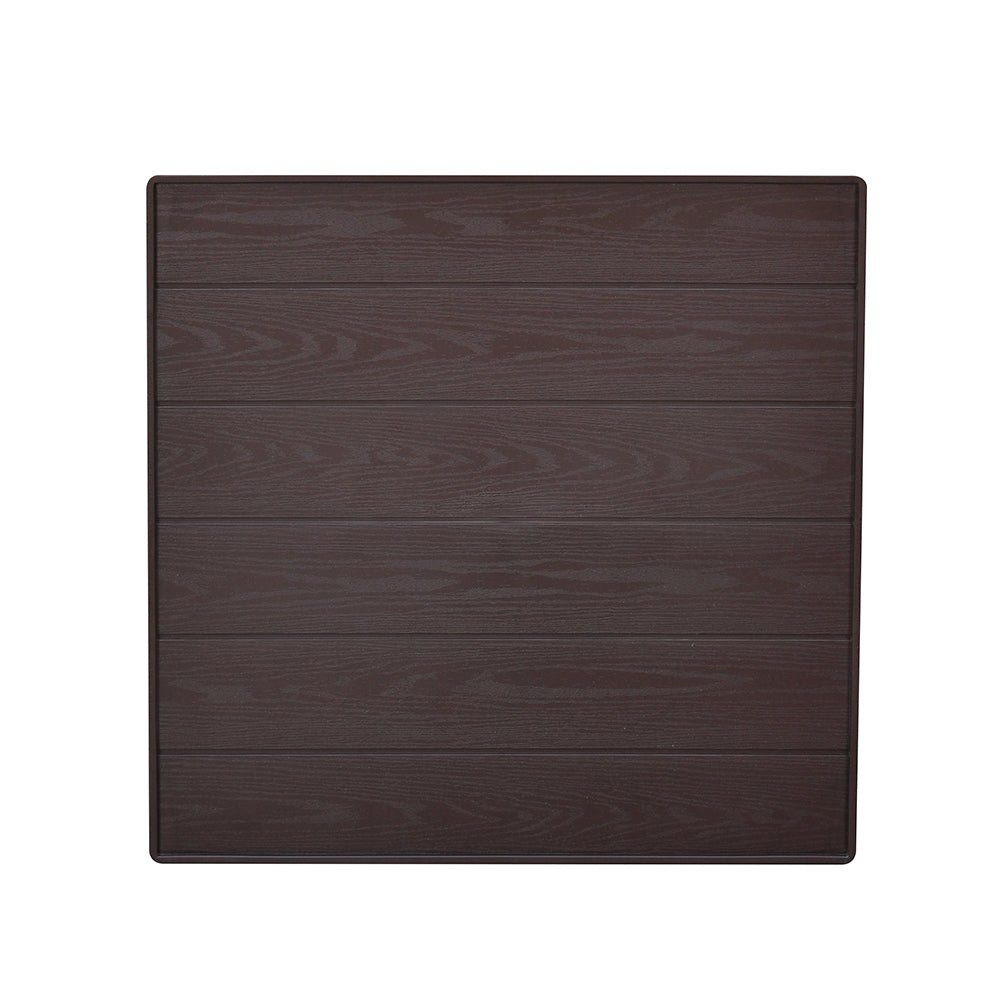 Nilkamal Breeze Centre Table with Glass (Weather Brown)