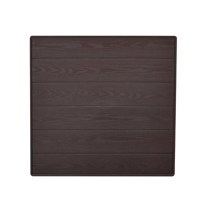 Nilkamal Breeze Centre Table with Glass (Weather Brown)