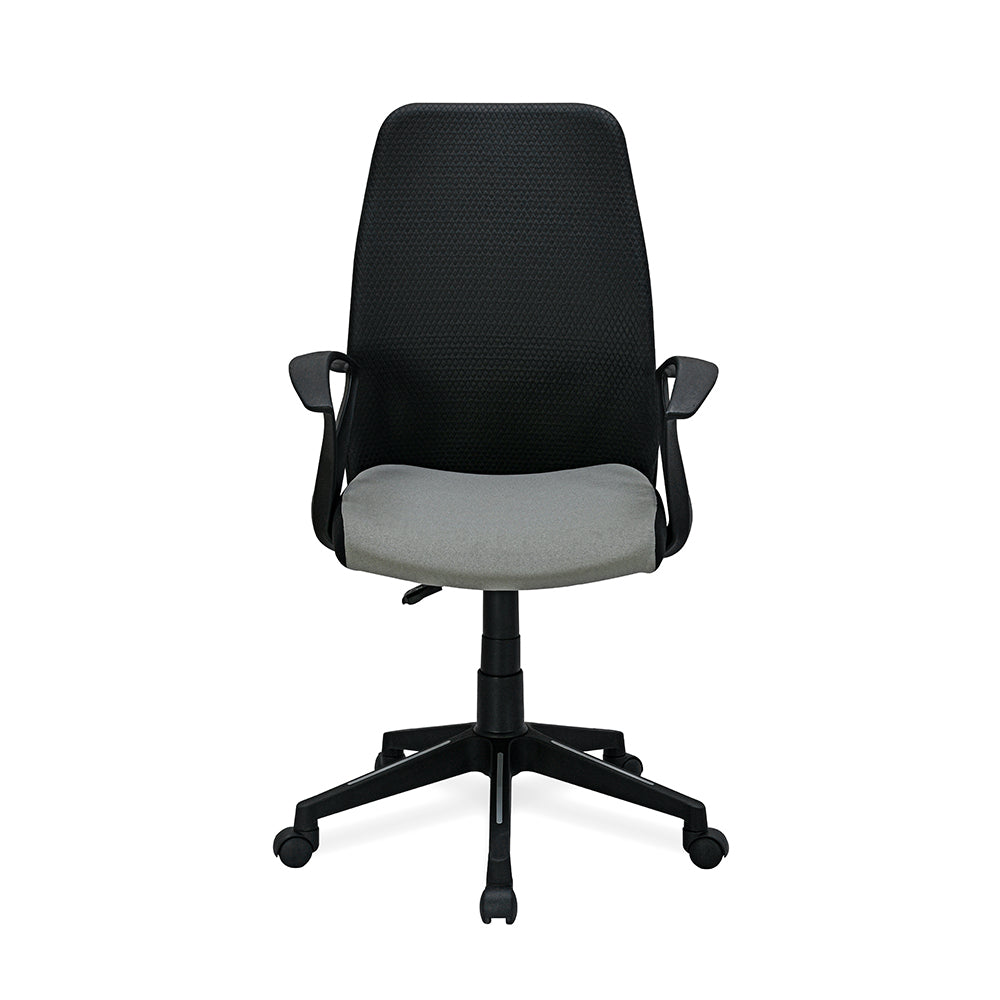 Nilkamal Solitaire Mid Back Chair (Grey/Black)