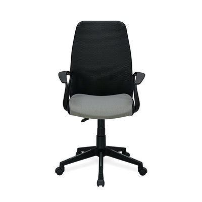 Nilkamal Solitaire Mid Back Chair (Grey/Black)