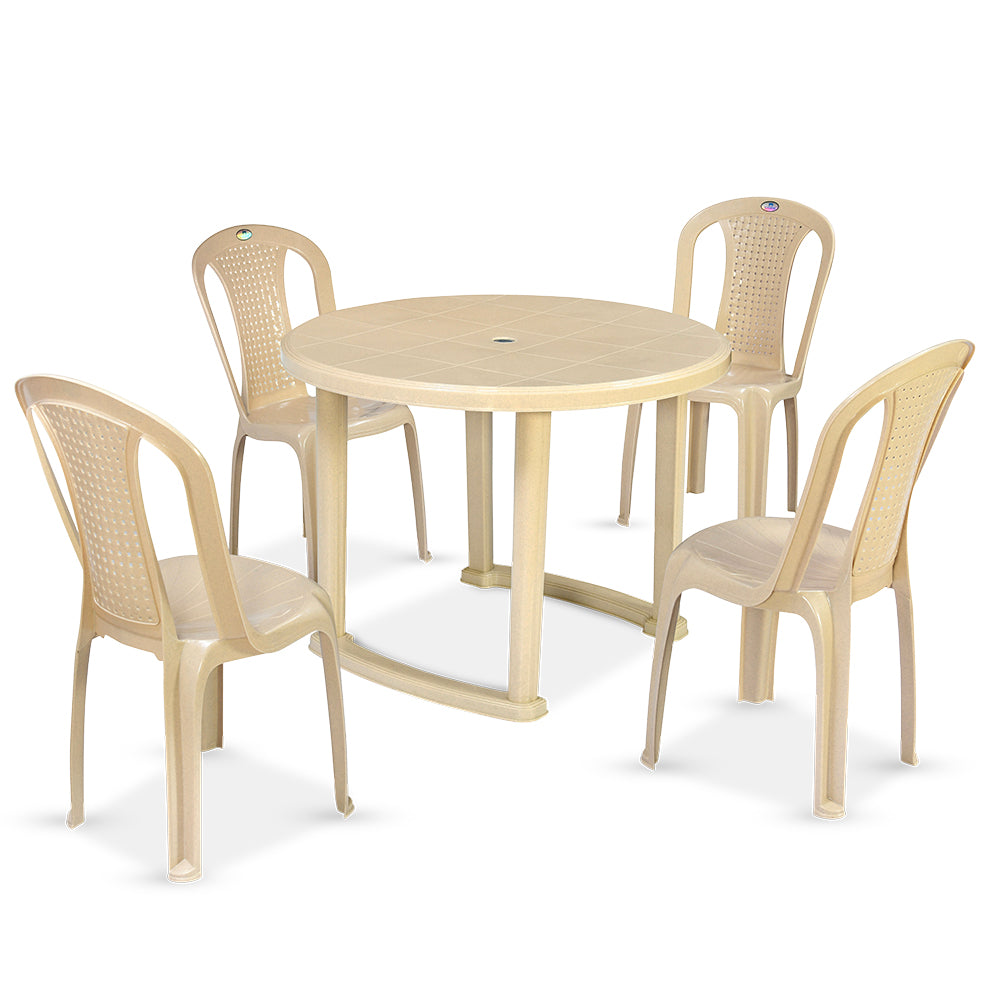 Nilkamal Meridian 1 + 4 Chairs Plastic Dining Set