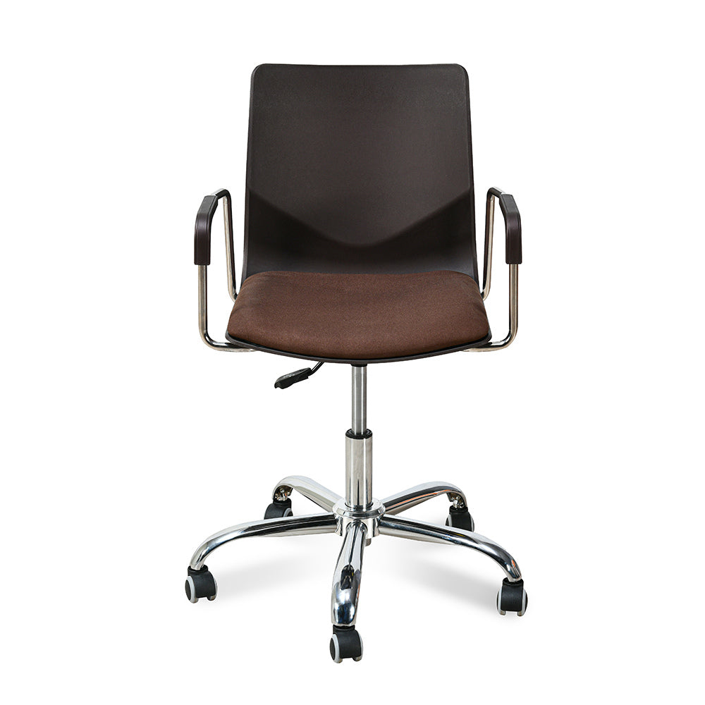 Nilkamal Zing with Arm Office Chair (Brown)