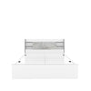 Nilkamal Marbito Queen Bed With Headboard & Box Storage (White) - Front View