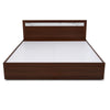 Nilkamal Akin Queen Bed without Storage (Walnut) - Bed Front View