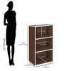 Nilkamal Halo 3 Tier Storage Cabinet (Legno Oak)