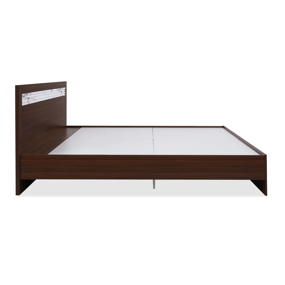 Nilkamal Akin Queen Bed without Storage (Walnut)