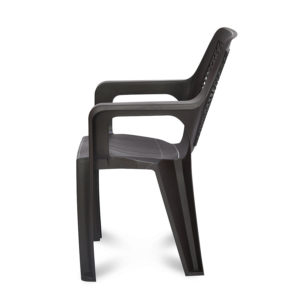 Nilkamal Trendy Plastic Chair with Arm Rest