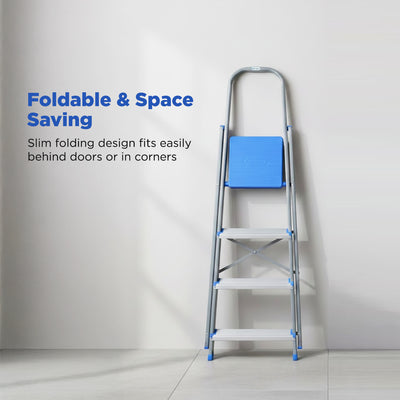 Nilkamal Rise 6 Step Steel Ladder (Grey)