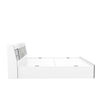 Nilkamal Marbito King Bed With Headboard & Box Storage (White) - Side View