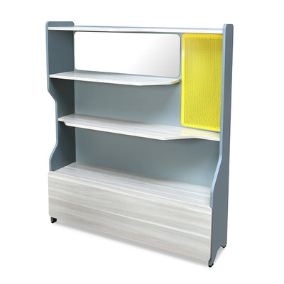 Nilkamal Furlenco Engineered Wood Display Unit in Cornsilk and Gothic Grey Finish