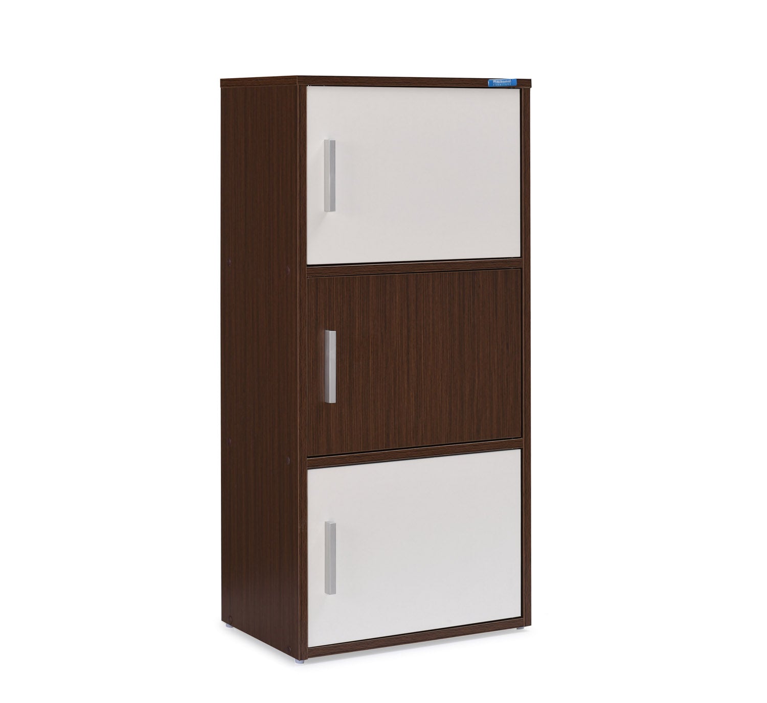 Nilkamal Sear 3 Tier Storage Cabinet (Oak/Frosty White)