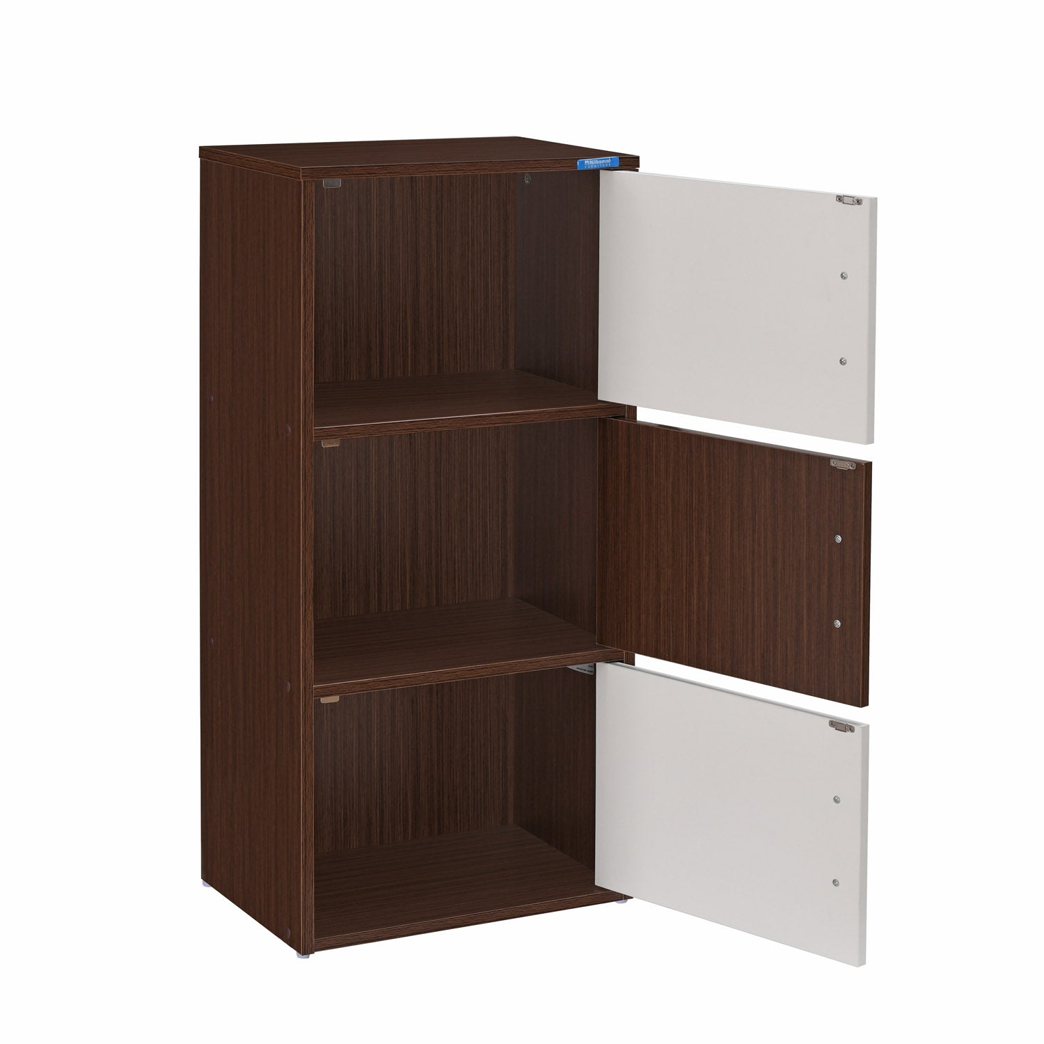 Nilkamal Sear 3 Tier Storage Cabinet (Oak/Frosty White)
