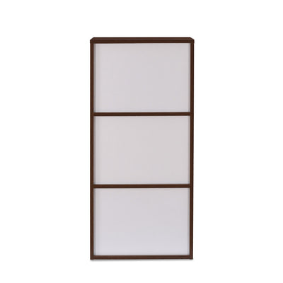 Nilkamal Sear 3 Tier Storage Cabinet (Oak/Frosty White)