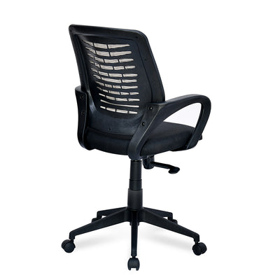 Nilkamal Otis Mid Back Mesh Office Chair (Black & Grey)