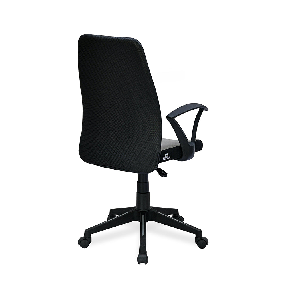 Nilkamal Solitaire Mid Back Chair (Grey/Black)