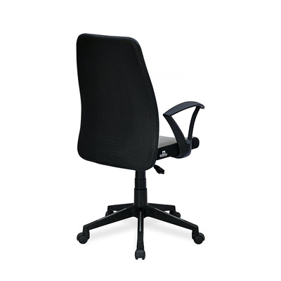 Nilkamal Solitaire Mid Back Chair (Grey/Black)