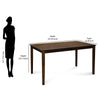 Nilkamal Tivoli 4 Seater Dining Set (Brown)