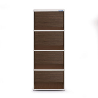 Nilkamal Halo 4 Tier Storage Cabinet (Legno Oak)